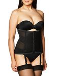 Rago Shapewear Women's Waist Cincher, Black, Medium/28