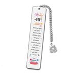 40 Yr Old Birthday Bookmarks Gifts for Women Men 40th Birthday Gift for 40 Year Old Aunt Son Behind You All Your Memories Bookmark for Readers 40 Years Old Birthday Gifts