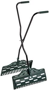 UPP recolector ergonómico de Hojas I rastrillo recogedor de Hojas caídas I Recoger Hojas caídas, césped, Fruta, etc. con Facilidad (Verde, Dimensiones: 40 x 88.5 cm)