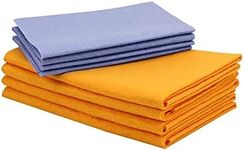 DADAWU Reusable Cleaning Cloths,Absorbent Cloths,Multi-Purpose Cleaning Shammy (Chamois) Towel,Will Not Scratch,Machine Washable,4 Large&4 Small