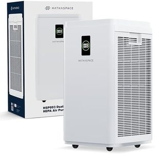 HATHASPACE Smart Air Purifiers for Office - HSP003 - True HEPA Air Purifier, Cleaner & Filter for Allergies, Smoke, Pets - Eliminator of 99.9% of Dust, Pet Hair, Odors - 2800+ SqFt Coverage