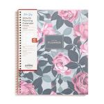 Blue Sky 2024-2025 Academic Year Weekly and Monthly Planner, 8.5" x 11", Frosted Flexible Cover, Wirebound, Roosevelt Pink (150150)