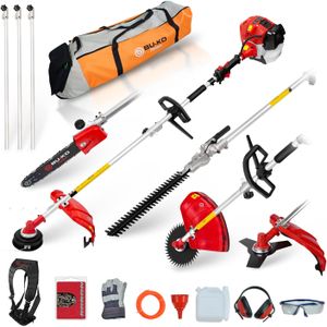 BU-KO 52cc Multi Garden Tool – Petrol Powered 4-in-1 Landscaping Set