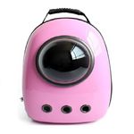 Petlicious & More Pet Backpack Carrier for Dog Cat Astronaut Capsule Breathable Travel Space for Cats Small Dogs & Petite Animals (Light Pink)