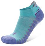 Balega Women's Silver No-Show Compression-fit Running Socks for Men Performance Athletic, Neon Aqua/Lavender, M