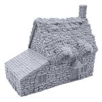 Crow Cottage by Printable Scenery, 3D Printed Tabletop RPG Scenery and Wargame Terrain 28mm Miniatures