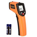 Infrared Thermometer-Cunsieun Non-Contact Digital Laser Temperature Gun Color Display -58℉～752℉(-50℃～400℃) with LCD Display - for Cooking/BBQ/Freezer/Pizza Oven (yellow)