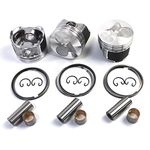 3PCS D902 Piston Ring Pin Kit STD 72mm For Kubota KX41-3 BX23S BX24 BX1880 BX2360 BX2370D BX2380 ZD323 ZD1021 Tractor Mower