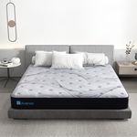 Avenco 8 Inch King Size Mattress 5FT 9-Zone Pocket Sprung Mattress with High Elasticity Foam，CertiPUR-US Certified, Bed Mattress-in-Box，150 * 200 * 20cm