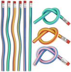 THE TWIDDLERS 140 Magic Flexible Bendy Pencils for Children School Supplies - Colourful Kids Party Favours Bag Fillers, Stationery Gift Set Classroom Prizes