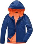 TBMPOY Men's Lightweight Rain Jackets Waterproof Hooded Running Cycling Hiking Raincoat Outdoor Windbreaker, 5-royal Blue, Medium