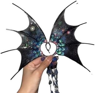 CoBtee Ears Princess Auricular Fins Ear Cuffs Clips Elf No Piercing Earrings Dress up Costume Halloween Party Cosplay Women (black 1)