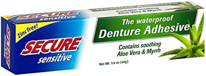 Secure Sensitive, Denture Adhesive, 1.4 Oz (40 G)