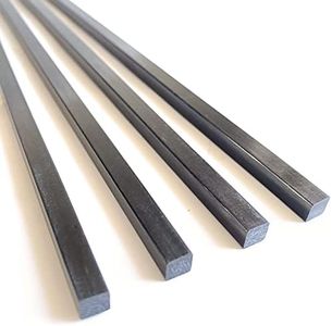 4pcs 6.0mm Square Carbon Fiber Rods 6.0x6.0x420mm,Solid Carbon Tube(pultrusion) 6.0mm Length 420mm,1.4/2/3/4/6mm Available