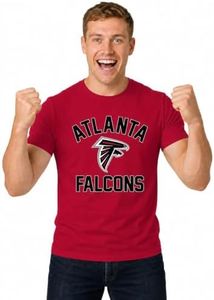 Team Fan Apparel NFL Adult Gameday T-Shirt - Cotton Blend - Tagless - Semi-Fitted - Unleash Your Team Spirit During Game Day (Atlanta Falcons - Red, XXXX-Large)
