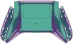 eXtremeRate Chameleon Green Purple Glossy Custom Bottom Shell w/Battery Cover for Xbox Series S/X Controller - Controller & Side Rails NOT Included