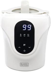 BLACK+DECKER All-in-One Baby Bottle Warmer - Fast Heat Breast Milk or Formula in Under 3-Minutes, Digital LCD and Touch Panel, Automatic Shutdown (no Overheating) - Food Grade Material