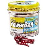 Berkley Powerbait Maxi Blood Worms - Blood Red (100) Pack of 2