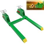 Sulythw Green Clamp On Pallet Forks, 43” Total Length 2000LBS Pallet Forks for Tractor Bucket with Anti-Slip Tongue, Twin Screw Design, Pallet Forks for Tractor Attachments, Skid Steer, Loader Bucket