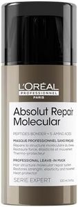 L'Oréal Professionnel Absolut Repair Molecular Leave-In Mask, Heat Protectant for Damaged Hair, Rebuilds Structure, 100 ML