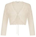 GRACE KARIN Cropped Cardigan Sweate