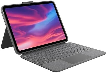 Logitech Combo Touch Detachable Keyboard Case for iPad (10th gen) - Oxford Grey (Renewed)