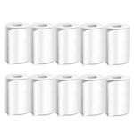 Seznik Sticky Thermal Paper Rolls, Continuous 57mm Width Thermal Paper, 2 inch Thermal Paper for Mini Thermal Printer & POS Machine (White-57mm Width - Continuous Sticky Roll-Pack of 10)