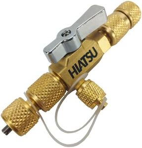 Schrader VCRH-1 Hiatsu 1/4" Core Remover Valve with 5/16" SAE Adapter Tool for Lossless Gas Lossless Core Installation and Replacement in HVAC Systems R22 R32 R404A R407C R410A R600