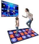 BOBOZAN Dance Mat - Double Wireless Kids Dance Mats for TV with 2 Controllers, Non-Slip Flannel Top & Rubber Back, Gift for Girls, Boys, Adults