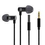 KEEPHiFi Sleep Earbuds-KBEAR LittleQ in-Ear Earphone, Stereo Wired in Ear Headphones with 6mm Composite DD, Powerful Resolution Noise Isolating Headsets with Microphone (Black no mic)