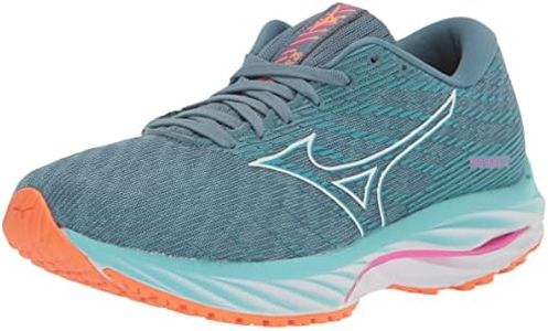 Mizuno Women's Wave Rider 26 Running Shoe, Antigua Sand/White, 9