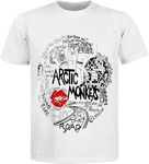 ZUAXUG Artic Monkeys T Shirt, Poster ON T Shirt, White