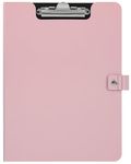 Merangue Portfolio Polyfoam Clipboard with Bulldog Clip, 9.5 x 12 Inches, Letter Size, Pink