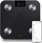 Sunny Health & Fitness 20 Metric Advanced Body Fat Composition BMI Scale with Health Tracker & Analyzer App - Smart Bathroom Scale for Body Weight, Metabolic Age, BMR, Fat Mass and More – SF-WS022063