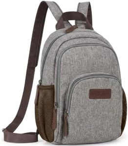 Sling Bag, PACKISM Adjustable Straps Sling Backpack, Multiple Compartment Pockets Crossbody Bags for Women, Multi-purpose Backpack Purse, Grey