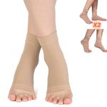eYotto 20-30mmhg Professional Ankle Support Braces (2 Pairs), Ankle Compression Socks For Women Men, Ankle Compression Sleeve for Swelling, Plantar Fasciitis, Sprain, Foot Support, Achilles Tendon