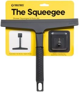 TOOLETRIES The Squeegee & Hook Glass Shower Squeegee – 10 Inch