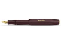 Kaweco CLASSIC SPORT Fountain Pen Bordeaux with 23 Carat Gold-Plated Steel Nib and Iridium Tip for Ink Cartridges I Sport Fountain Pen 13 cm I Nib: F (Fine)