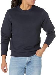 Amazon Essentials Men's Fleece Crewneck Sweatshirt (Available in Big & Tall), Navy, Small