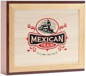 Front Porch Classics, Mexican Train Domino Set in Wooden Collector Box from Front Porch Classics for 2 to 8 Players Ages 8 and Up