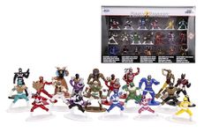 Jada Toys Power Rangers 1.65" Die-cast Metal Collectible Figures 20-Pack, Toys for Kids and Adults, Silver