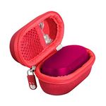 Hermitshell Travel Case for Skullcandy Sesh True Wireless in-Ear Earbud (Red)