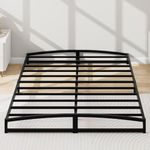 J-yaamiZz Low Profile 6 Inch Metal Platform Bed Frame with Metal Slat Support Mattress Foundation, No Box Spring Needed (6 INCH, Queen (U.S. Standard))