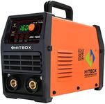 HITBOX 110/220V MMA Welder Synergic, 160A Lift TIG/ARC Welding Machine IGBT Smart LCD Digital Display Stick Welders with Hot Start Arc Force Anti-Stick, fit 7018 Welding Rods