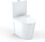 One Piece Toilet with Soft Closing Seat, Elongated Toilet for Bathroom, Comfort Height, Dual Tornado Flush 1.6 GPF Toilet