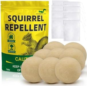 CONKAT Squirrel Repellent Outdoor,Chipmunk Repellent Outdoor, Squirrel Repellant for Garden, Mint Squirrel Deterrent for Plants, Natural Squirrel Repellant for Attic and Car-8P