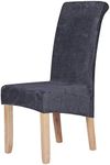 Homaxy Velvet Chair Covers Set of 6