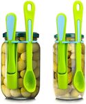 Pickle Fork 2 Pack olive spoon and pickle fork Grabber Tool, Pickle Picker for the jar, Kitchen gadget to remove pickles or olives from jar