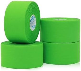 OK TAPE Athletic Sports Tape（4 Packs) - 45ft Per Roll Very Strong Tape for Athlete & Sport Trainers & First Aid Injury Wrap, Perfect for Fingers Ankles Wrist on Bat, Hockey Stick - Green