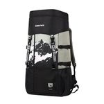 Gear Alphamount 2 25"/50L Extra Large Water Resistant Rucksack/Travel bag/For Men & Women(Black-Grey)